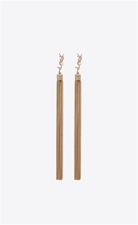 ysl loulou tassel earrings|Saint Laurent Loulou Tassel Clip.